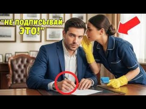 Видео: Бедная уборщица прошептала миллионеру: «НЕ ПОДПИСЫВАЙ ЭТО», и то, что он сделал, удивило всех