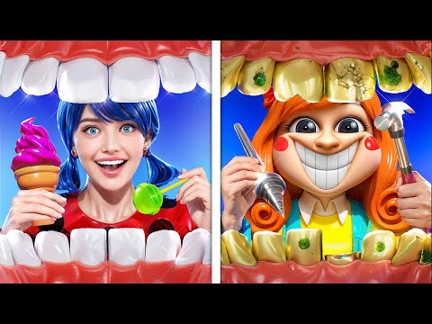 Видео: Больница Lady Bug против больницы Miss Delight! Хороший доктор vs Плохой доктор!