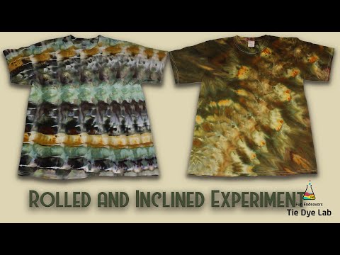 Видео: Узоры тай-дай: рубашки с крученым и наклонным ледяным крашением