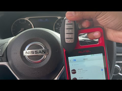 Видео: Программирование всех утерянных смарт-ключей Nissan Altima 2022 года с помощью Autel KM100