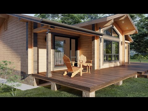 Видео: Наамал дүнзэн модон байшин 106м2