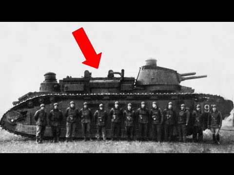 Видео: Крупнейший боевой танк в истории: французский гигант, наводящий ужас — Char 2C!