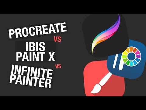 Видео: Лучшее приложение для художника / Procreate vs Ibis Paint X vs InfinitePainter