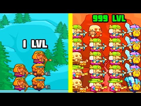 Видео: ЭВОЛЮЦИЯ АРМИИ ЧТОБЫ СОЗДАТЬ НЕПОБЕДИМУЮ АРМИЮ В ИГРЕ BRAVE SHORITES!