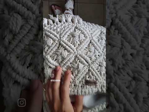 Видео: 👝 **Сумочка** макраме/ Macramebags #хлопковыйшнур#макрамесумка#handmade#crochet#бохостиль#bohostyle