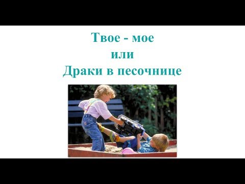 Видео: Вебинар "Твое-мое или Драки в песочнице"