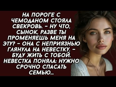 Видео: –Ну что, сынок, разве ты променяешь меня на эту？ – Она с неприязнью глянула на невестку.