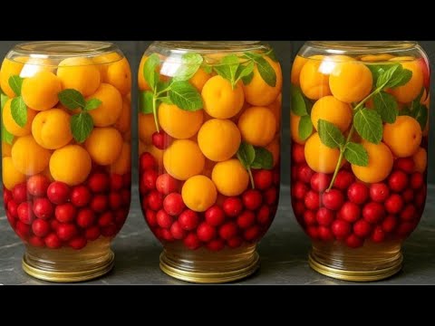 Видео: НИКТО НЕ ВЕРИТ! ПРОСТО ЗАЛИВАЮ КИПЯТКОМ. Закрываю по 50 банок! КОМПОТ МОХИТО из вишень и абрикосов