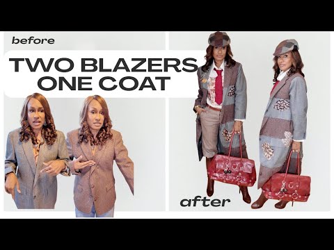Видео: От мужских блейзеров до эффектных пальто | Upcycle Reveal + Видеоблог о модном мероприятии в Чикаго