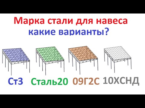 Видео: Марка стали для навеса какую выбрать #моделирование #3dsimulation  #solidworks
