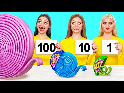 Видео: 100 Слоев Еды Челлендж | Смешные Челленджи с Едой от Mega DO Challenge