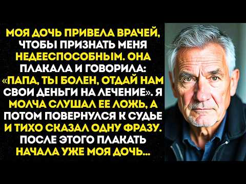 Видео: Дочь при всех назвала меня сумасшедшим, чтобы забрать всё. Но одно мое слово изменило вердикт…