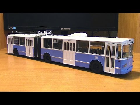 Видео: Обзор масштабной модели троллейбуса ЗИУ 10 ,683 SSM