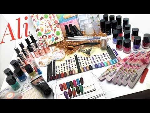 Видео: Распаковка❤️маникюрных посылок ALIEXPRESS №17красивые гель-лаки, лаки для стемпинга,пластины,альбомы