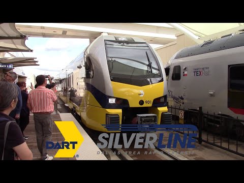 Видео: DART Silver Line — полный маршрут от аэропорта Даллас/Форт-Уэрт до станции Shiloh Road