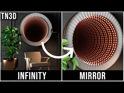 Видео: V-ray для Sketchup Interior | Учебное пособие по Render Infinity Mirror | Советы по материалам Vray