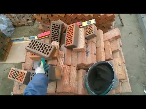 Видео: Кладка кирпича под прут 8мм