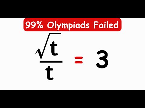 Видео: ОЛИМПИАДЫ В ГЕРМАНИИ || Как решить уравнение для t? || t = ? ||