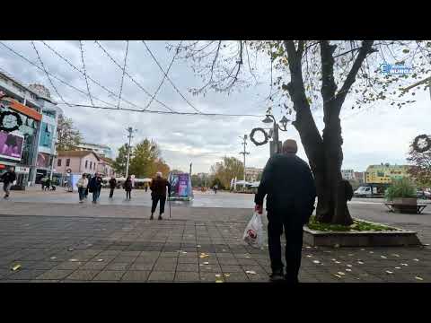 Видео: Следобедна разходка по центъра на град Бургас  10.11.25