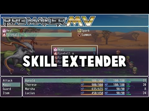 Видео: Плагин расширения навыков — RPG Maker MV