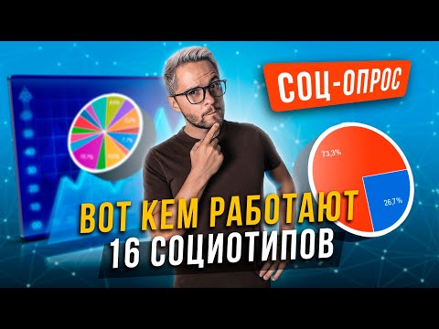 Видео: 📊КАКИЕ ПРОФЕССИИ РЕАЛЬНО ВЫБИРАЮТ 16 СОЦИОТИПОВ? СТАТИСТИКА