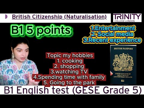 Видео: Тест по английскому языку B1 (GESE, 5 класс) | Британское гражданство SELT | Тринити-колледж Лонд...