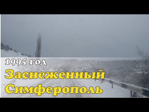Видео: Крым 90-х. Заснеженный Симферополь 4 февраля 1995 года. Видео без слов.