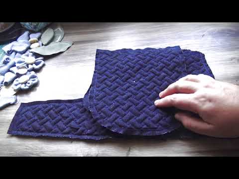 Видео: Машинная вышивка: Сумочка с объемными цветами.