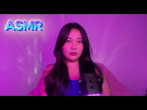 Видео: мой первый АСМР с любимыми триггерами / ASMR / звуки рта, таппинг, shlurping