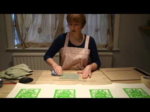 Видео: Печать цветной линогравюры