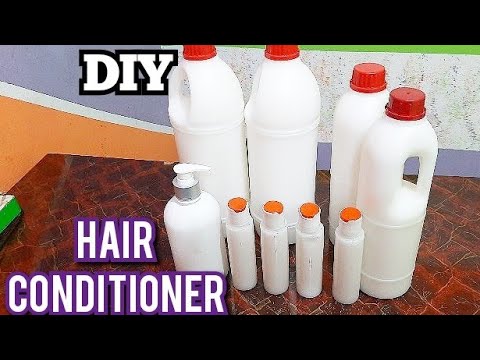 Видео: Как сделать кондиционер для волос дома в больших количествах | Производство кондиционера для воло...