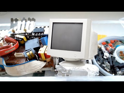 Видео: Вихід радіодеталей з катодно-променевого 17" монітора 2004р. | Ч.2 | Radioscrap Samsung 795MB/795DF 