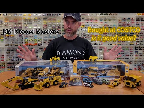 Видео: Найдено в Costco! Литые наборы строительной техники DM CAT 1:64 — ОБЗОР