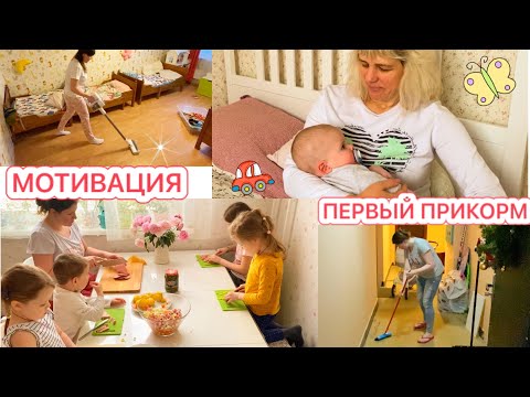 Видео: 👩‍⚕️СЕСТРА МУЖА РАССКАЗЫВАЕТ О ПЕРВОМ ПРИКОРМЕ🐣 УБОРКА🧺