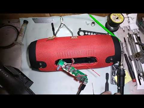 Видео: блютуз колонка не включается,не заряжается...