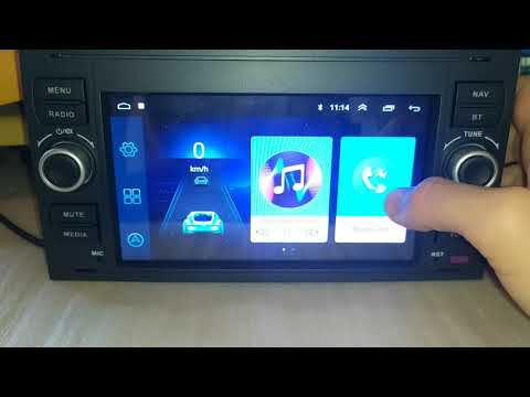 Видео: Магнитола Android для Ford бюджетного класса, выполненная "под оригинал" с прямоугольной панелью