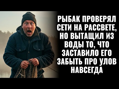 Видео: Рыбак проверял сети на рассвете, но вытащил из воды то, что заставило его забыть про улов навсегда