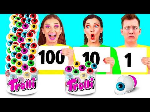 Видео: 100 Слоев Еды Челлендж | Вкусные Рецепты от DuKoDu Challenge