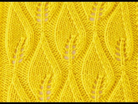 Видео: КРАСИВЫЙ УЗОР СПИЦАМИ. АССИМЕТРИЧНЫЙ МОТИВ ИЗ ЛИСТЬЕВ!