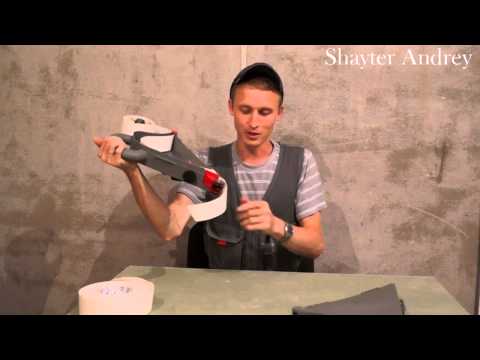 Видео: Проклеиваем швы гипсокартона Homax banjo 6500