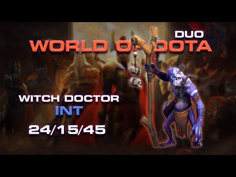 Видео: 2 МАГА РАЗНОСЯТ ВСЁ / WITCH DOCTOR INT / WORLD OF DOTA