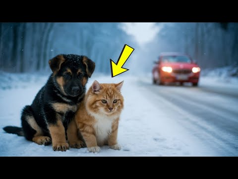 Видео: Брошенные щенок и котёнок нашли любящий дом. История, которая тронет каждого до слёз!