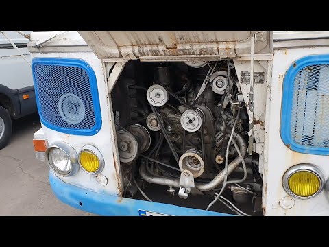 Видео: ПАЗ-672: заводим двигатель спустя 4 мес простоя, качаем колеса