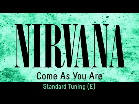 Видео: Nirvana - Come As You Are (трек для гитары, настройка: E)