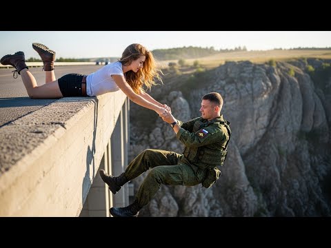 Видео: Русская девушка спасла солдата с края моста — то, что она сделала дальше, поразило всех