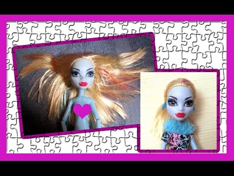 Видео: Что делать если волосы куклы стали липкими ? (Monster High, Barbie)