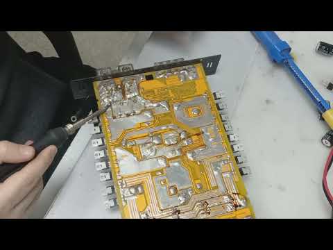 Видео: ремонт усилителя MOMO D-1500, гудят динамики