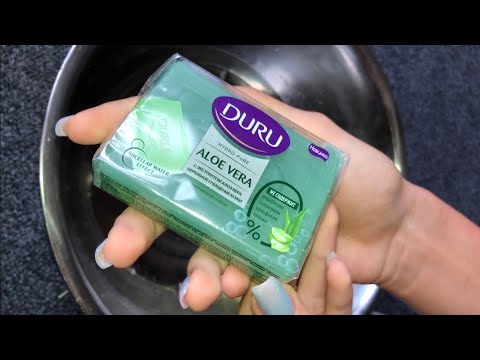 Видео: washing soap.Мыление глицеринового мыла от DURU