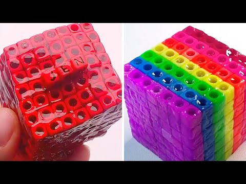 Видео: Лизууны | АСМР СЛАЙМЫ Кубик | залипательные видео про слаймы | Расслабляющие слаймы | Слайм ШОУ 77