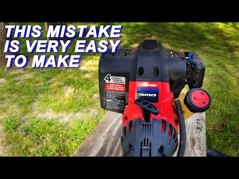 Видео: Ремонт 4-тактного триммера Troy-Bilt, который кто-то уже пытался починить